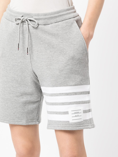 Thom Browne 4-bar Shorts In Grey