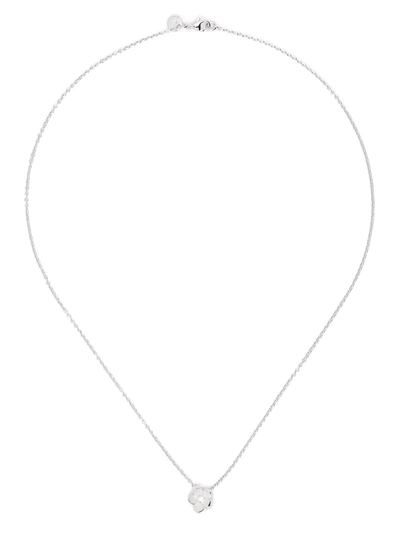 Shaun Leane Cherry Blossom Diamond Pendant Necklace In Silver