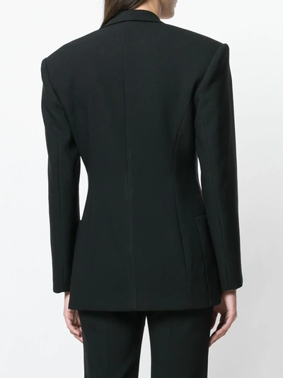 Shop Christopher Kane Cupchain Crystal Blazer In Black