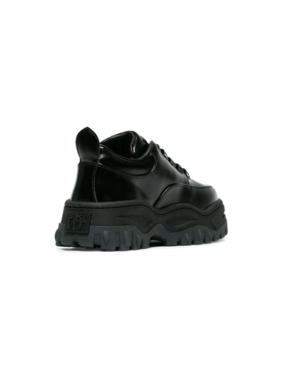 Eytys Black Angel Lift Leather Platform Sneakers | ModeSens