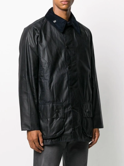 Barbour Beaufort Snap-fastening Jacket In Blue