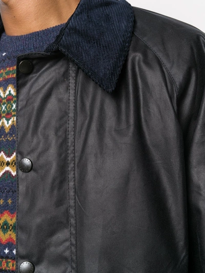 Barbour Beaufort Snap-fastening Jacket In Blue