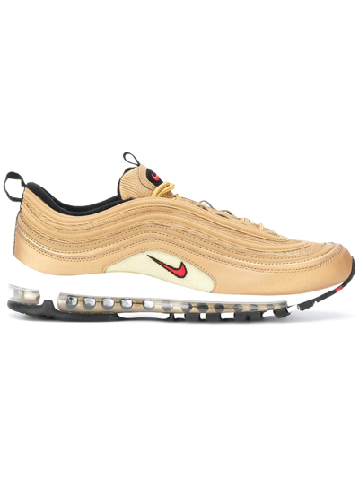 Nike Air Max 97 Og Qs "metallic Gold" Sneakers In Gold/red/black | ModeSens