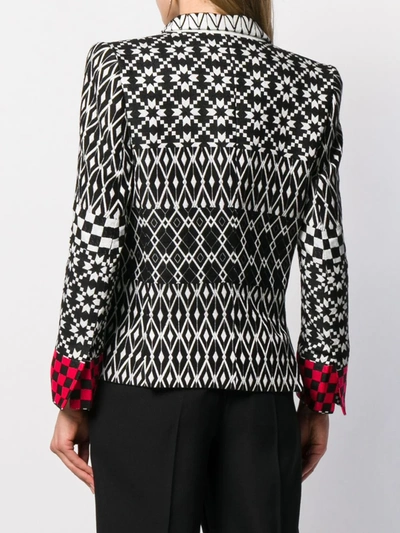 Haider Ackermann Pattern Mix Blazer In Black