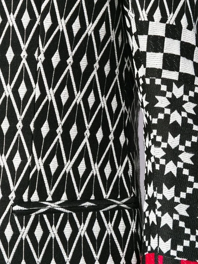 Shop Haider Ackermann Pattern Mix Blazer In Black