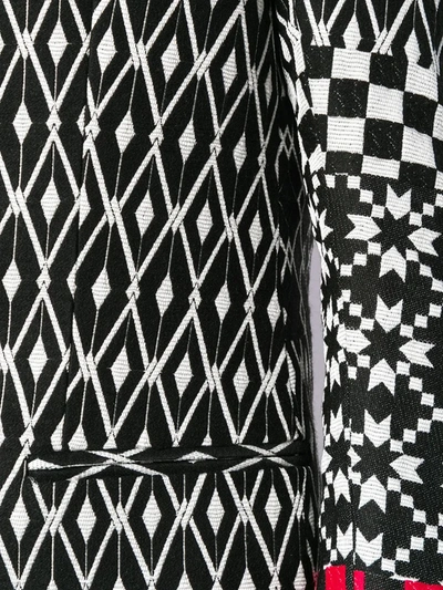 Haider Ackermann Pattern Mix Blazer In Black