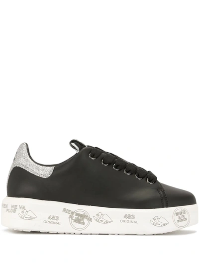 Shop Premiata Belle 4904 Flatform Sneakers In Black