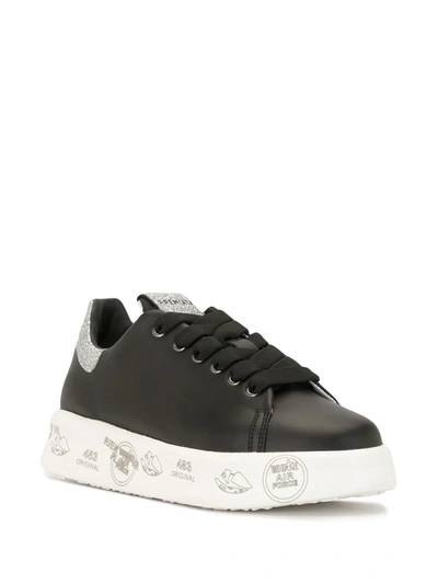 Shop Premiata Belle 4904 Flatform Sneakers In Black