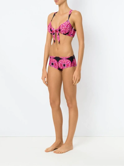 Shop Amir Slama Printed Bikini Set In Pink