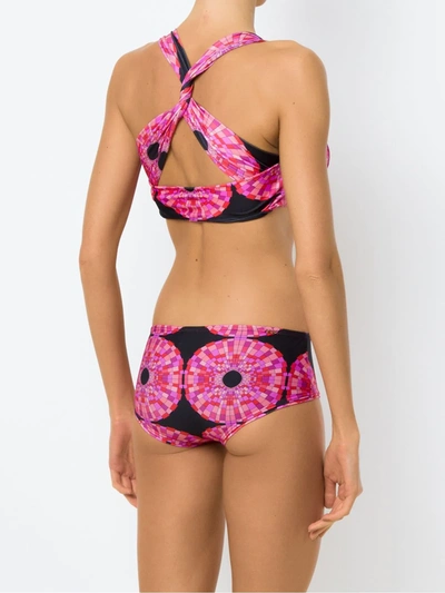 Shop Amir Slama Printed Bikini Set In Pink