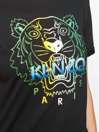 Shop Kenzo Tiger Printed T-shirt In Black