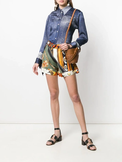 Shop Chloé Cowboy Shirt In Blue