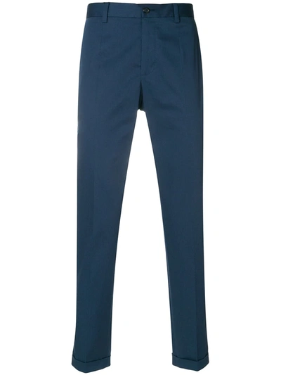 Shop Dolce & Gabbana Tapered Trousers In Blue