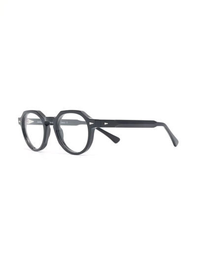 Shop Ahlem Rue Bosquet Oval Frame Glasses In Black