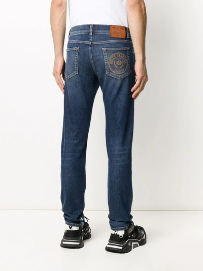 Shop Dolce & Gabbana Distressed Detail Jeans In Blue