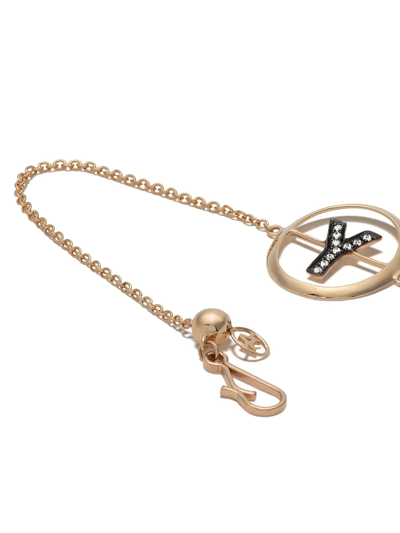 Annoushka 18kt Yellow Gold Diamond Initial Y Bracelet In 18ct Yellow Gold