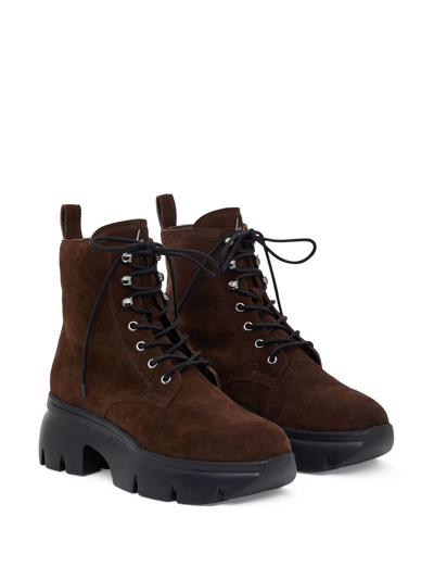 Shop Giuseppe Zanotti Apocalypse Lace-up Boots In Braun