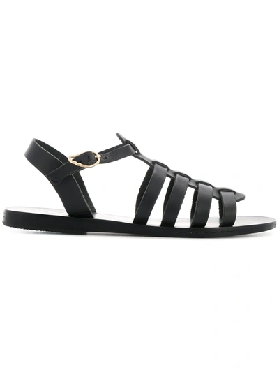 Shop Ancient Greek Sandals Korinna Sandals In Black