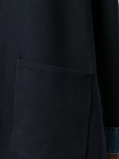 SANDRO PARIS 衬衫式针织上衣 - 蓝色