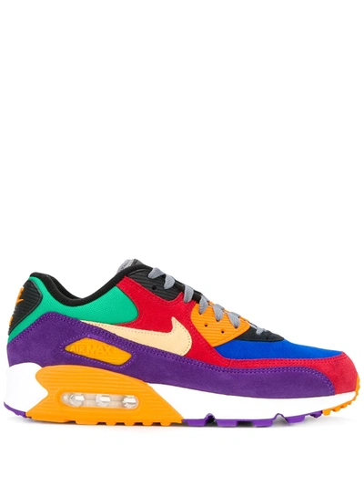 Nike Air Max 90 Qs Viotech Rubber-trimmed Suede And Mesh Sneakers In Purple  | ModeSens