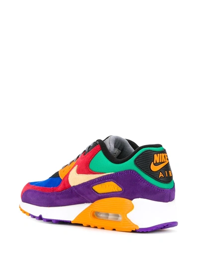 Nike Air Max 90 Qs Viotech Rubber-trimmed Suede And Mesh Sneakers In Red