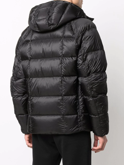 Shop C.p. Company Padded Hooded Jacket In Schwarz