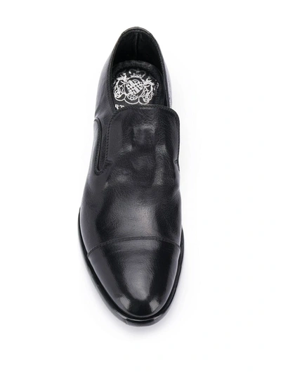 Shop Alberto Fasciani Queen Slip-on Derby Shoes In Black