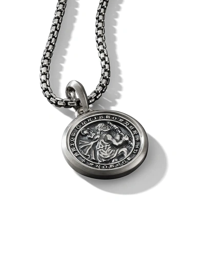 Shop David Yurman Sterling Silver St. Christopher Amulet