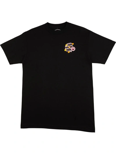 Shop Anti Social Social Club X Panda Express Logo-print T-shirt In Black