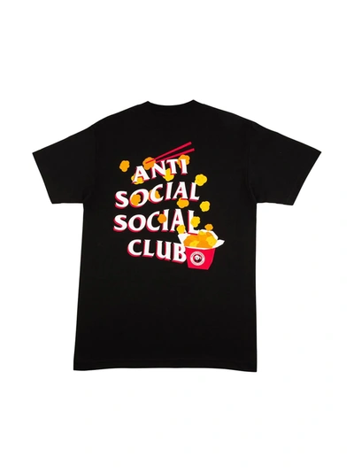Shop Anti Social Social Club X Panda Express Logo-print T-shirt In Black
