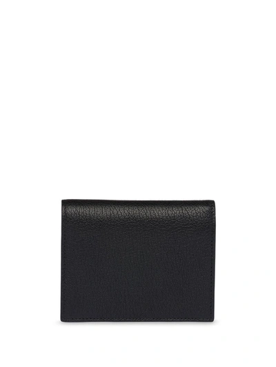 Shop Miu Miu Bow Compact Wallet In Black
