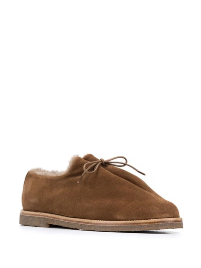Shop Mackintosh Suede Lace-up Shoes In Brown