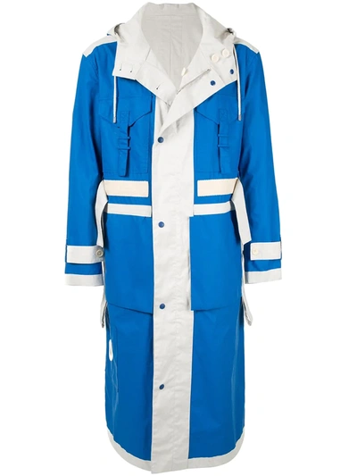 Shop Craig Green Contrast Panel Jacket In Blue