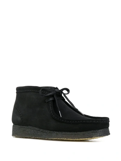 Shop Clarks Originals Lace-up Desert Boots In Black