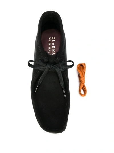 Shop Clarks Originals Lace-up Desert Boots In Black