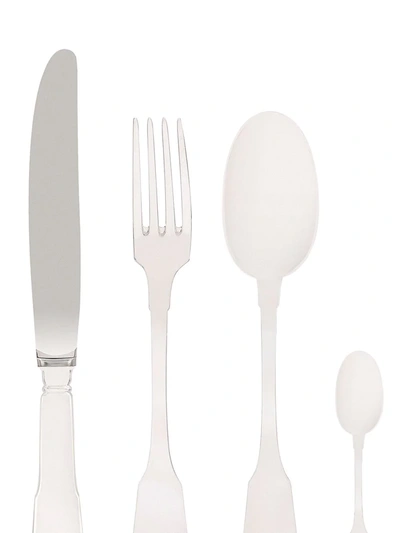 Dolce & Gabbana 4 Piece Cutlery Set In Silver