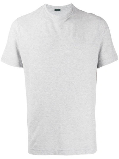 Shop Zanone Jersey T-shirt In Grey
