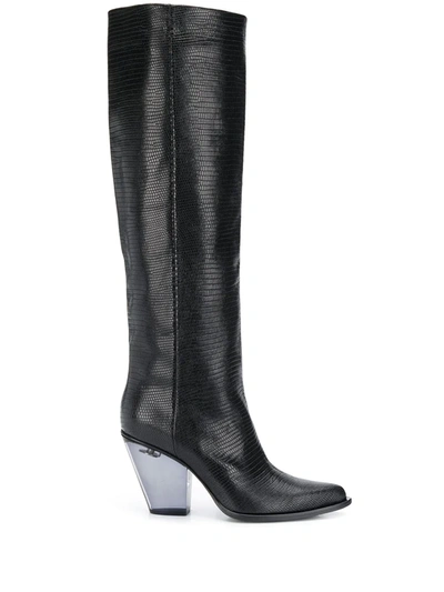 Shop Le Silla Christine Boots In Black