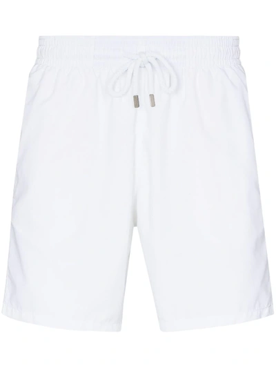 Shop Vilebrequin Moorea Swim Shorts In White