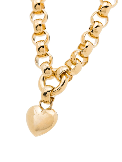 Shop Laura Lombardi Amorina Heart 18-inch Necklace In Gold