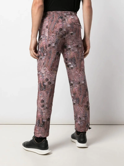 Shop Alexander Wang Watch Print Track Pants In Purple