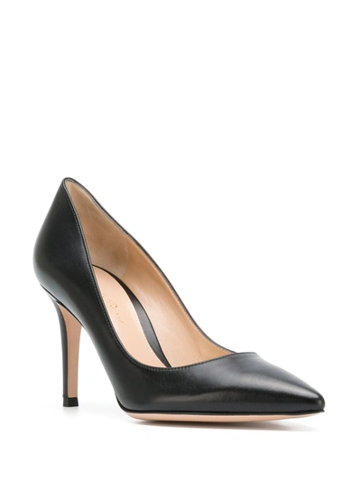 Shop Gianvito Rossi Gianvito 85mm Leather Pumps In Black