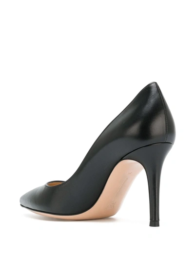 Shop Gianvito Rossi Gianvito 85mm Leather Pumps In Black