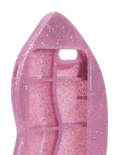 Stella Mccartney Glitter Lips Iphone 7 Case In Pink