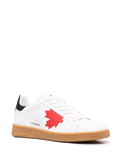 Shop Dsquared2 Logo-print Low Top Sneakers In White