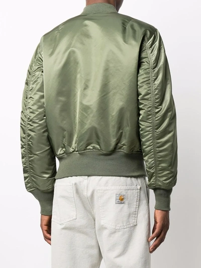 Shop Alpha Industries Ma-1 Reversible Bomber Jacket In Green