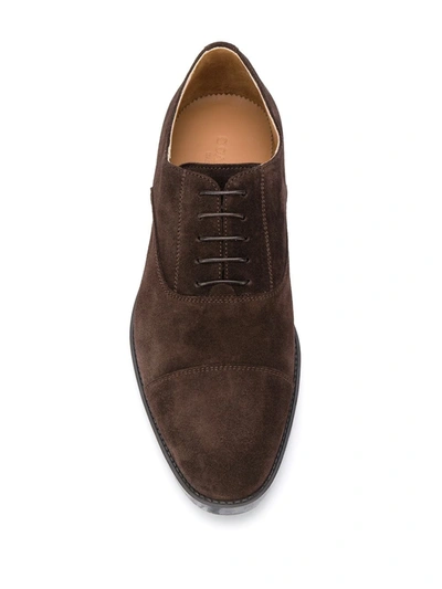 Shop Scarosso Cesare Lace-up Oxford Shoes In Brown