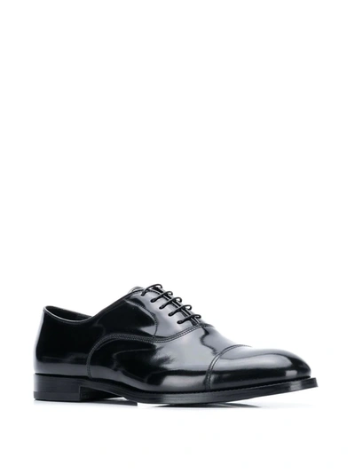 Shop Doucal's Classic Oxford Shoes In Black