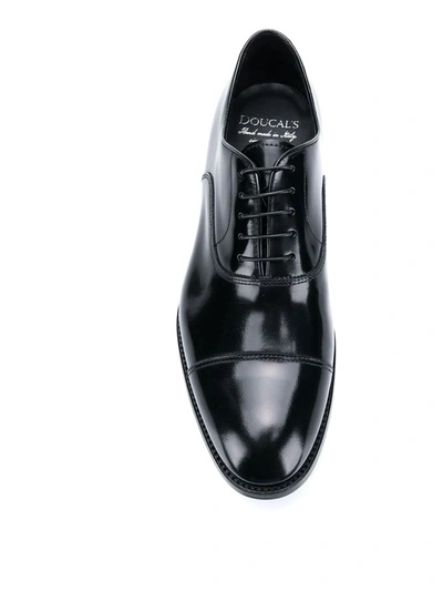 Shop Doucal's Classic Oxford Shoes In Black