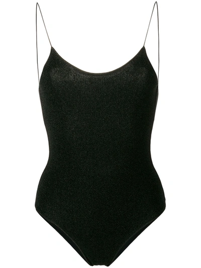 Shop Oseree Lumière Maillot Swimsuit In Black